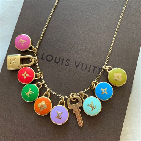 louis vuitton two tone necklace|louis vuitton necklace vintage.